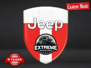 Jeep Automobile Silicone Logos Universal Professional Design